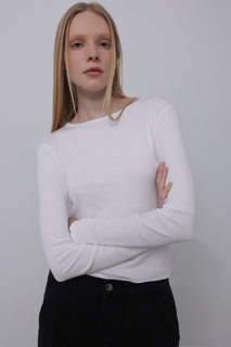 Лонгслив женский Incity 1.1.1.24.01.03.01908 белый XS