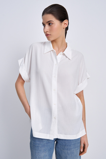 Рубашка женская Finn Flare BAS-10041 белая XS