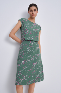 Платье женское Finn Flare FSC11074 зеленое 3XL