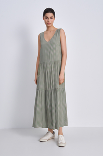 Платье женское Finn Flare FSC110202 зеленое L