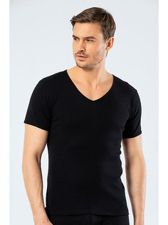 Комплект футболок мужских Cacharel 1502 черных 2XL