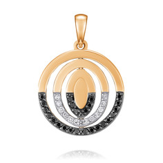 Кулон из красного золота ADAMAS 34041042/01-А50ДЧ-421, бриллиант АДАМАС