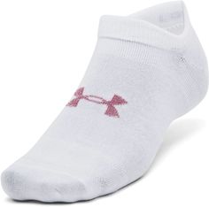 Комплект носков унисекс Under Armour UA Essential No Show 3pk белых S/M