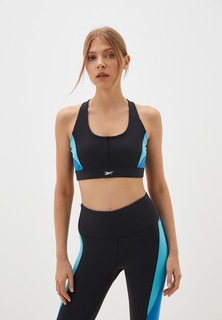 Топ женский Reebok Lux Racer Colorblock Bra W черный XS