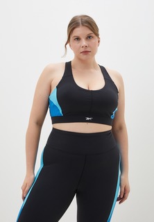 Топ женский Reebok Lux Racer Colorblock Bra W черный 2X