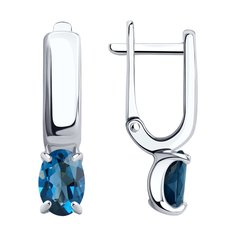 Серьги из серебра Diamant 94-320-00626-2, топаз