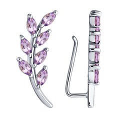 Серьги из серебра Diamant 94-320-02642-2, аметист
