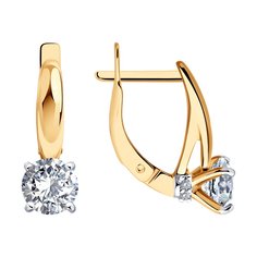 Серьги из серебра Diamant 93-120-02133-1, фианит