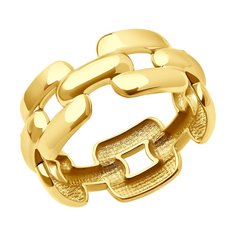 Кольцо из желтого золота р. 18 SOKOLOV 019339-2