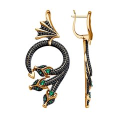 Серьги из серебра SOKOLOV 93022426, фианит