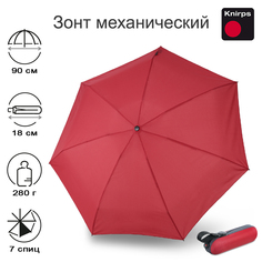 Зонт складной женский механический Knirps 6010 X1 dark red