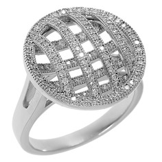 Кольцо из серебра р. 18 Balex Jewellery 1419910064, фианит