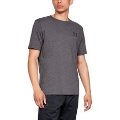 Футболка мужская Under Armour Live Tee Charcoal Medium серая XS