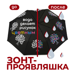 Зонт женский Raindrops RDH05733817 черный/белый