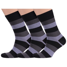 Комплект носков мужских MoscowSocksClub msk3-М02 серых 29