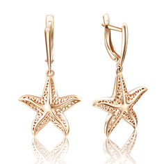 Серьги из золота PLATINA jewelry 02-3697-00