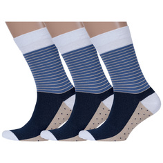 Комплект носков мужских MoscowSocksClub msk3-М46 разноцветных 29