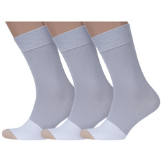 Комплект носков мужских MoscowSocksClub msk3-М46 серых 27