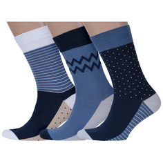 Комплект носков мужских MoscowSocksClub msk3-М46 разноцветных 25