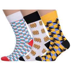 Комплект носков мужских MoscowSocksClub msk3-М38 разноцветных 27