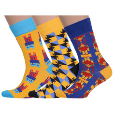 Комплект носков мужских MoscowSocksClub msk3-М38 разноцветных 29