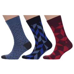 Комплект носков мужских MoscowSocksClub msk3-М39 разноцветных 29