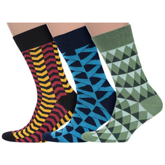 Комплект носков мужских MoscowSocksClub msk3-М40 разноцветных 27