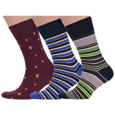 Комплект носков мужских MoscowSocksClub msk3-М41 разноцветных 29