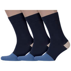 Комплект носков мужских MoscowSocksClub msk3-М46 синих 27