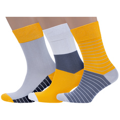Комплект носков мужских MoscowSocksClub msk3-М47 разноцветных 25