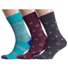 Комплект носков мужских MoscowSocksClub msk3-М09 разноцветных 29