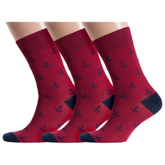 Комплект носков мужских MoscowSocksClub msk3-М09 красных 29