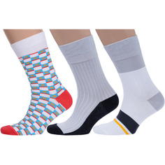 Комплект носков мужских MoscowSocksClub msk3-А разноцветных 29