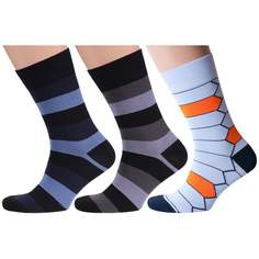 Комплект носков мужских MoscowSocksClub msk3-А разноцветных 29