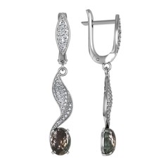 Серьги из серебра с фианитом ПРИВОЛЖСКИЙ ЮВЕЛИР 371818-AG37FA11