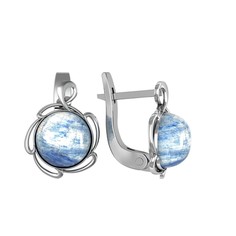 Серьги из серебра с кианитом ПРИВОЛЖСКИЙ ЮВЕЛИР 351340-KN