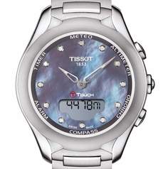 Наручные часы женские Tissot T-Touch Lady Solar серебристые