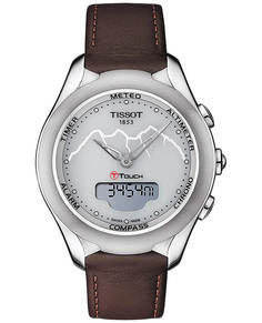 Наручные часы женские Tissot T-Touch Lady Solar Jungfraubahn коричневые