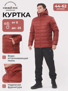 Куртка мужская CosmoTex Окланд Premium бордовая 120-124/182-188