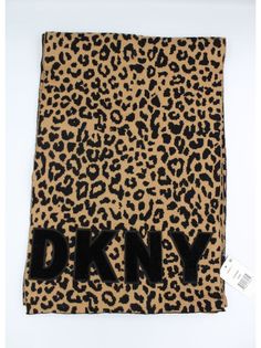 Шарф женский DKNY DY01004 коричневый, 200x33 см