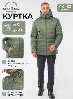 Куртка мужская CosmoTex Окланд Premium зеленая 104-108/170-176
