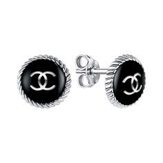 Серьги пусеты из серебра TALANT 00109, эмаль