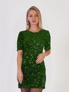 Платье женское Louren Wilton П-LW-1 зеленое 42 RU