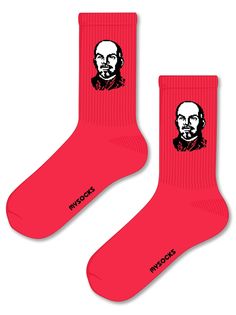 Носки унисекс MySocks sku008 красные 37-43