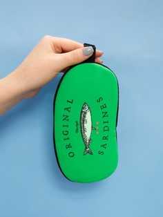 Маска для сна Sardines зеленая No Brand