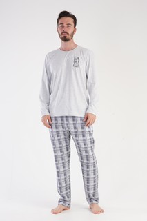 Пижама мужская VIENETTA MAN 303297 серая 2XL