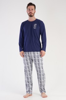 Пижама мужская VIENETTA MAN 303297 синяя XL