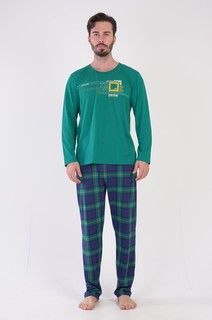 Пижама мужская VIENETTA MAN 305059 зеленая XL