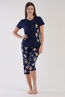 Пижама женская VIENETTA 303222_0454 синяя 2XL