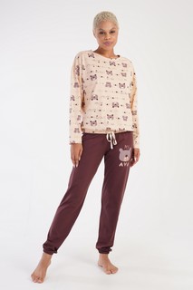 Пижама женская VIENETTA 305148_7048 бежевая M